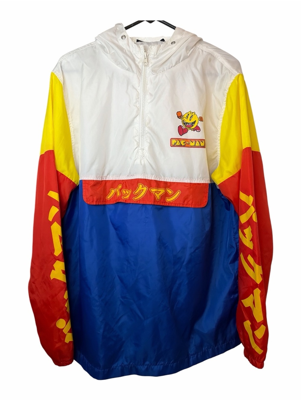 Pacman Multicolor Block Japanese Lightweight Windbreaker Jacket Zip